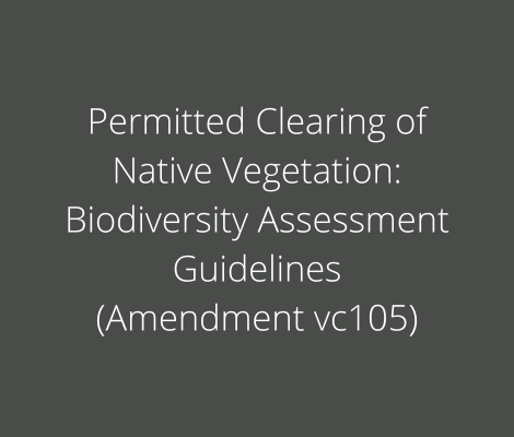 Permitted Clearing Of Native Vegetation: Biodiversity Assessment ...