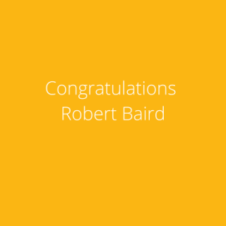 Congratulations to Robert Baird